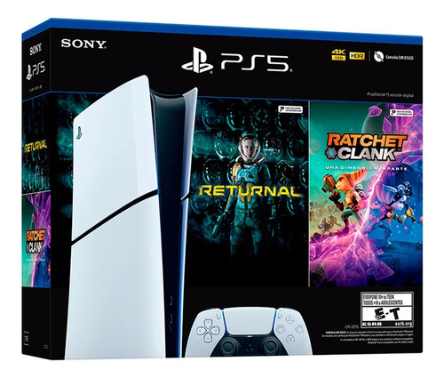 Sony Playstation 5 Slim 1 Tb Digital Bundle Returnal + Ratch