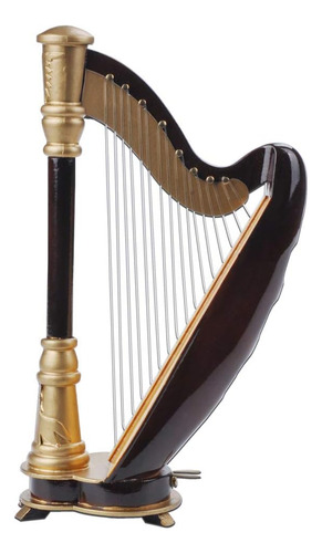 Mini Modelo De Arpa, 5.5pulgadahecho A Mano De Madera Arpa I