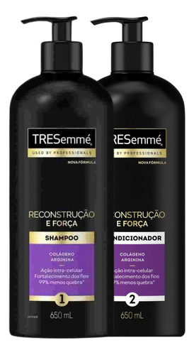  Kit Shampoo E Cond Tresemmé Reconstrução E Força 650ml