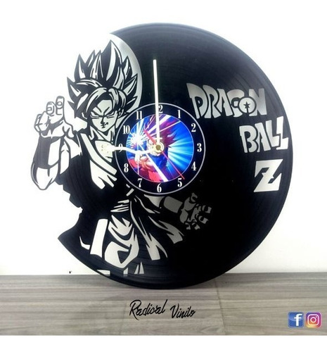 Reloj De Vinilo Dragonball Z 6 Anime Regalos Decoracion 