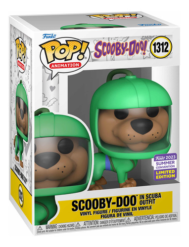 Funko Pop Scooby Doo Con Traje De Buzo 1312 Exclusivo Sdcc