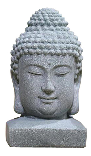 Estatua De Buda De Piedra Arenisca, Adornos De Figuritas