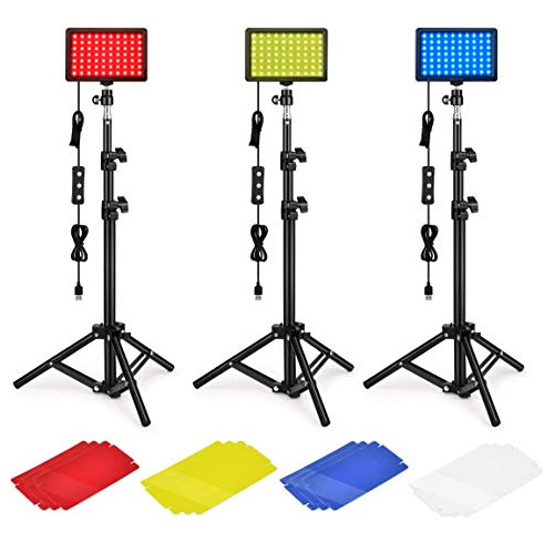 Kit De Iluminación De Video Led Regulable 5600k Usb 70...