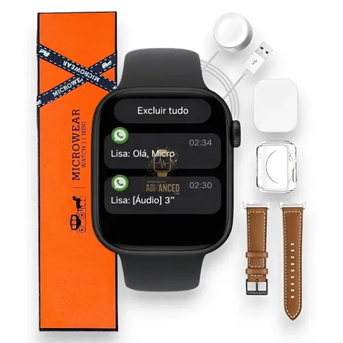 Relógio Smartwatch Microwear W11 Mini Série 11 Chatgpt 42mm Lança...