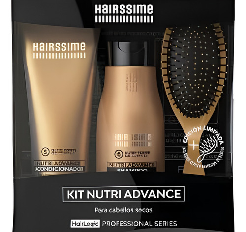 Kit Shampoo Y Acondic Nutri Advance Cepillo Regalo Hairssime