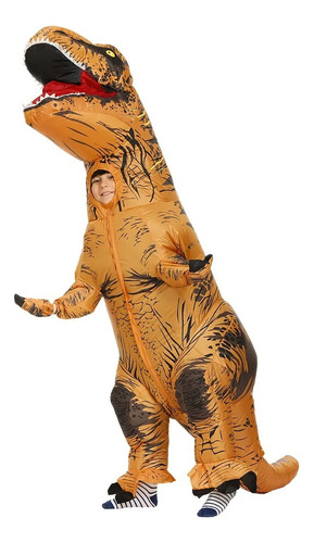 Disfraz Dinosaurio T-rex Inflable Halloween Disfraz Para Niños Con Inflador