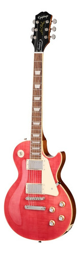 Guitarra Eléctrica EpiPhone Standard 60s Figured Rosa Funda Color Fucsia Orientación De La Mano Diestro