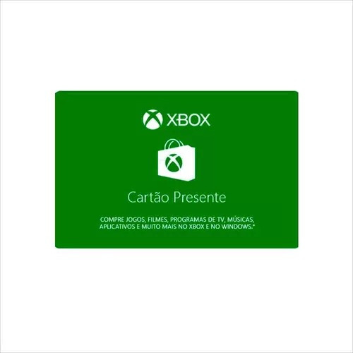 Gift Card Xbox Cartão Presente De R$ 150