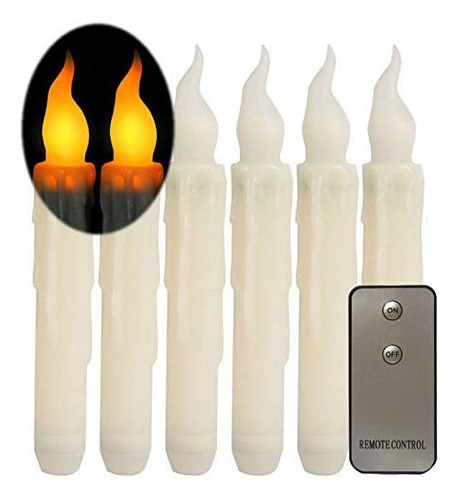 Leehon - Velas Led Parpadeantes De Color Ambar Sumergido En