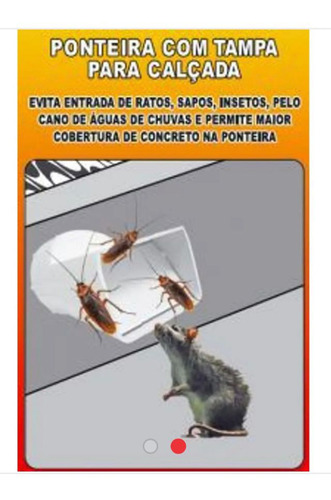 Ponteira Brec Para Águas Pluviais Com Retenção Calçada 100mm