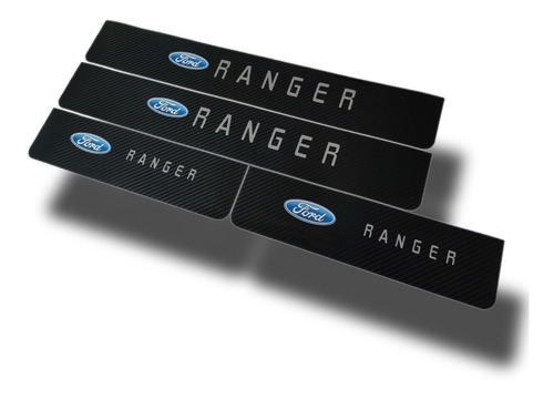 Imagen 1 de 4 de Protector Cubre Zócalos Carbono Ford Ranger Envio Gratis 