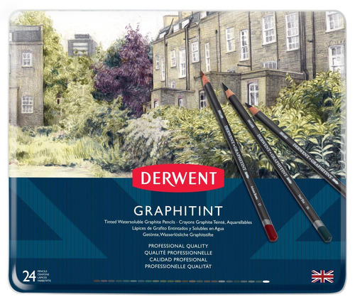 Derwent Graphitint - Set 24 Lápices Grafito Entintados