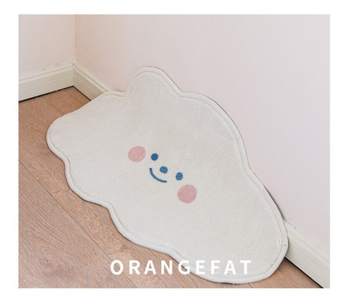 Pack 2 Alfombra Estrella Peluda Shaggy 80cm Bajada De Cama