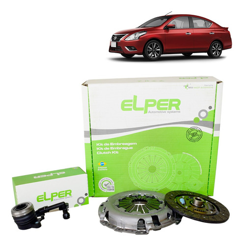 Kit Embreagem Elper Nissan Versa 1.6 2015 2016 2017 2018