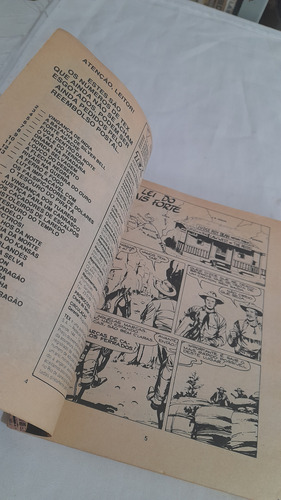 Gibi Revista Tex N° 89 : A Lei Do Mais Forte - Vecchi 1978 (Usado)