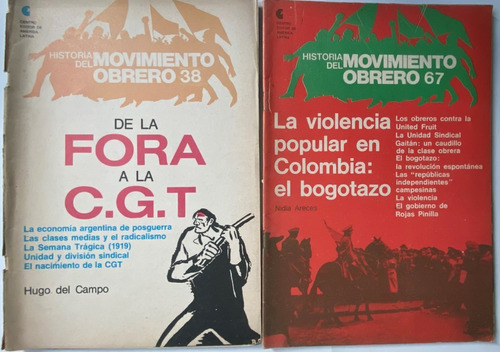 Historia Del Movimiento Obrero, 4 Revistas, Ceal, Cr04