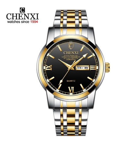 Relógio Quartzo Chenxi Aço Inoxidável Luxo Pronta Entrega