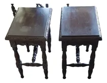 Comprar Recibo De Madera Colonial Cuatro Sillas, Tres Mesas. Usado.