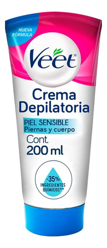 Veet Silky Fresh, Crema Depilatoria Corporal Para Piel Sensi