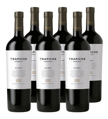 Vino Trapiche Reserva Malbec X750cc Caja X6