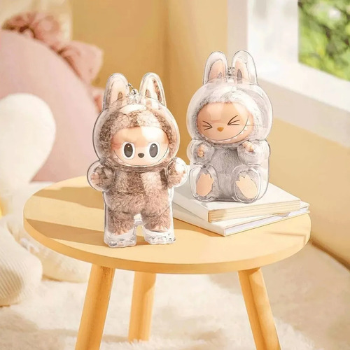 2pcs Labubu Cubierta Protectora Acrilico Muñeco Juguetes Ropa Transportadora Funda Protectora Case Labubu Macaron Plástico | MercadoLibre
