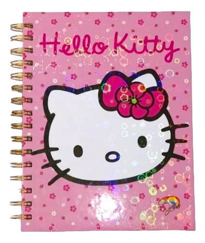 Cuaderno Hello Kitty Holográfico Anime Agenda 