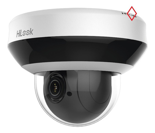 HiLook Cámara de Seguridad Con Micrófono Integrado Mini Domo PTZ IP 4 MP Con 4X Zoom 20 mts IR EXIR Para Vision Nocturna Protección IK10 Antivandalica IP66 Para Uso Exterior