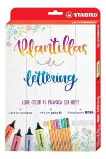 Plantillas De Lettering + Utiles Stabilo