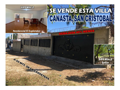 Vendo Villa 40% Menos En Canasta, San Cristobal, Res. El Explendor, Oportunidad