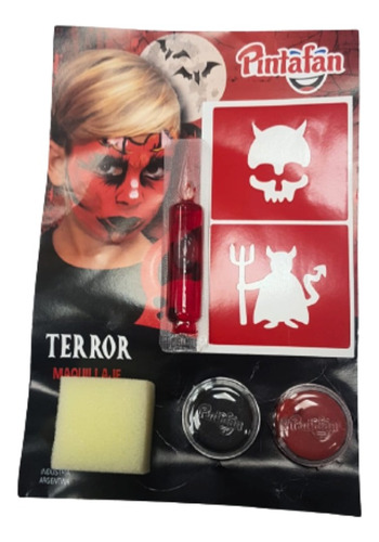 Set Maquillaje Halloween Venom Calaca Terror Bruja Pintufan 