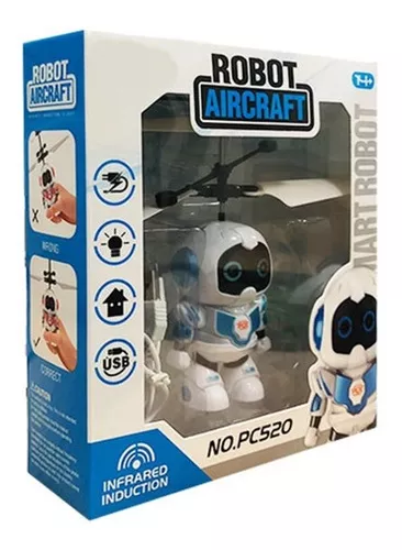 Mini Drone Robô Voador Azul Voa de Verdade Brinquedo - Robomix