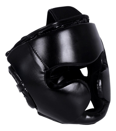 Boxeo Headgear Karate Cómodo Sparring Color Negro L .