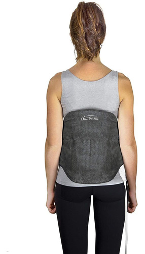 Heating Pad Back Wrap With Adjustable Strap Contoured For Ba