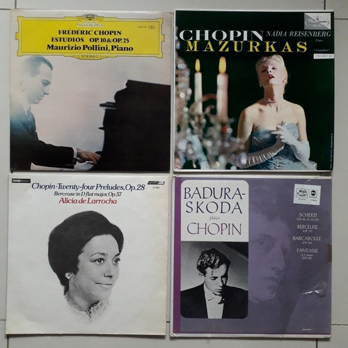 Lp/discos De Acetato Colección Música Clásica Chopin, Piano