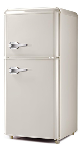 Mini Refrigerador Retro Con Congelador, Refrigerador Compact