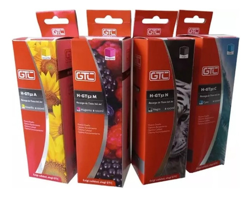 Combo X4 Tinta Gt51 / Gt53 + Gt52 Alt. Gt5820 Sist. Continuo