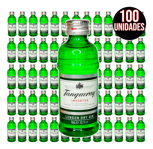 Combo 100 Gin Tanqueray London Dry Miniatura 50ml