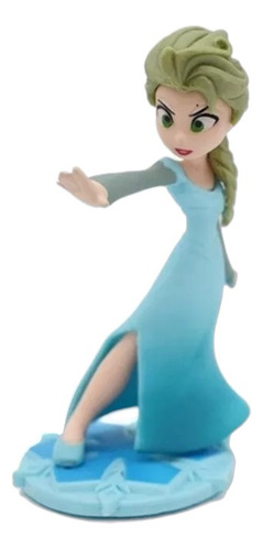 Princesas Mini Figuras Colección Decoración Con Base Elsa 