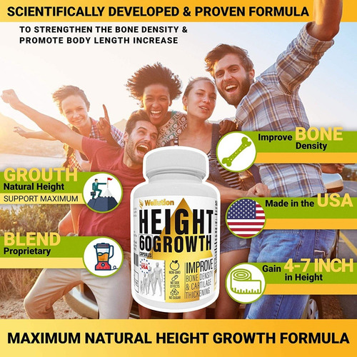Imagen 6 de 7 de Height Growth 8+ Años Pastillas De Crecimiento De Estatura