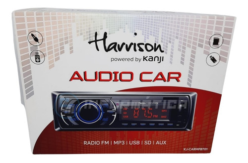 Imagen 10 de 10 de Audio Car Bt Harrison Con Control Remoto Kj-carmpbt01