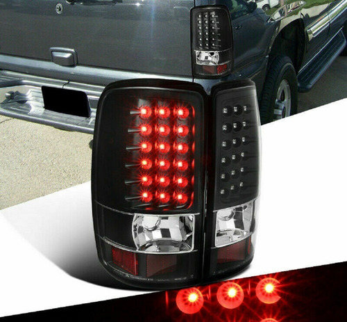 Gmc Yukon 2000 - 2006 Juego Calaveras Led Fondo Negro