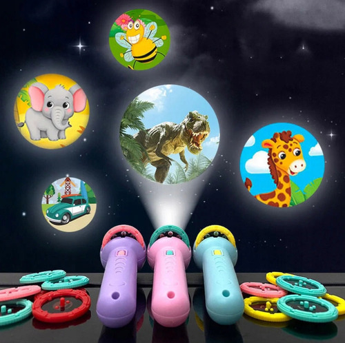 Proyector De Linterna Naturaleza Lampara Proyeccion Niños Color Color Al Azar