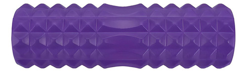 Rolo Texturado Rodillo Yoga Masajes Foam Roller Corto Color Violeta