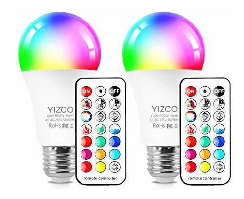 Focos Led - 10w Rgb Light Bulbs - Color Changing Led Light B