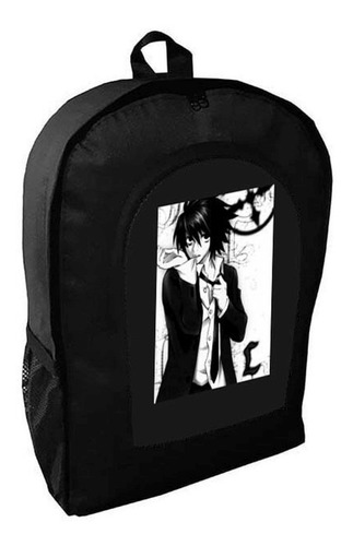 Mochila Negra Death Note Adulto / Escolar A27