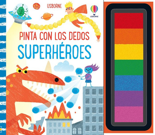 Libro Superheroes Pinta Con Los Dedos - Fiona Watt