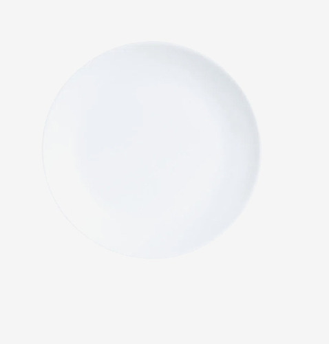 12 Platos Trinche 27 Cm Blanco Frances Opal