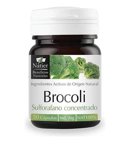 Brocoli Natier Antiinflamatorio Oxidación Celular 50 Caps