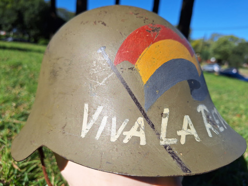 Casco Antifranquista Guerra Civil Española Viva La Republica (Usado)