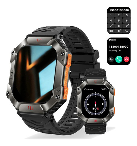 Militar Reloj Inteligente For Hombre Gps Smartwatch Brújula